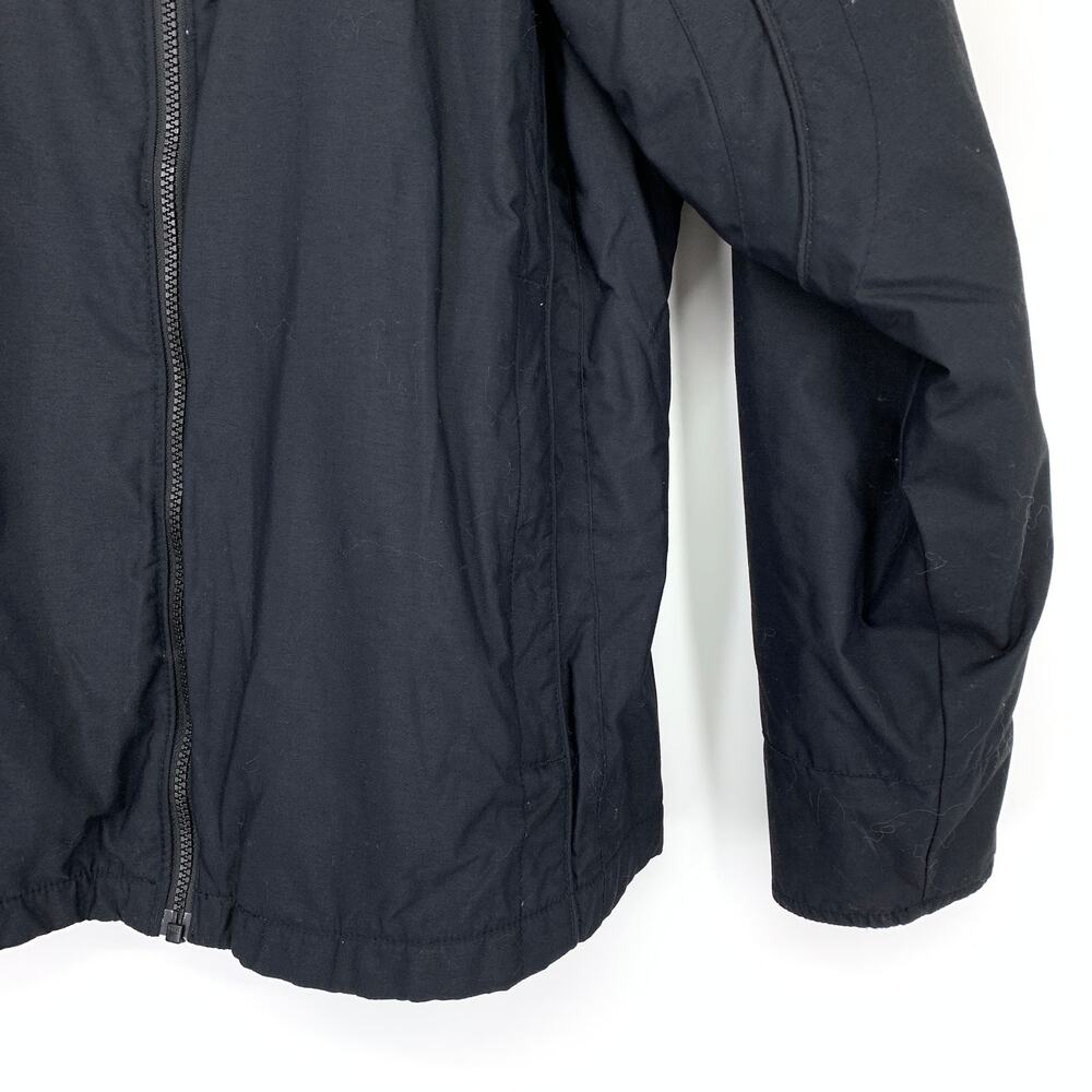 Columbia Full Zip Outerwear Jacket Womens Size Large Black Brown Fleece Lining - Picture 4 of 6